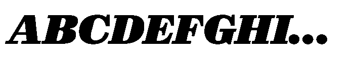 Reckham No2 Black Italic Font UPPERCASE