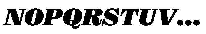 Reckham No2 Black Italic Font UPPERCASE