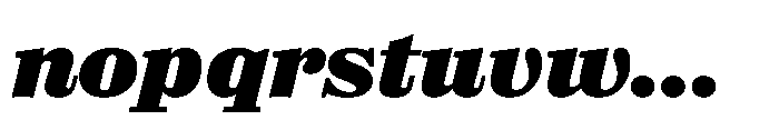 Reckham No2 Black Italic Font LOWERCASE
