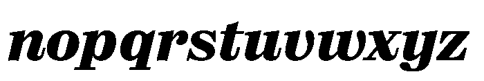 Reckham No2 Bold Italic Font LOWERCASE