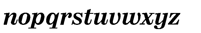 Reckham No2 Demi Italic Font LOWERCASE