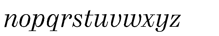 Reckham No2 Light Italic Font LOWERCASE