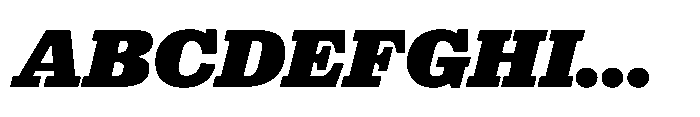 Reckham No3 Black Italic Font UPPERCASE