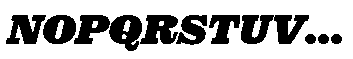 Reckham No3 Black Italic Font UPPERCASE