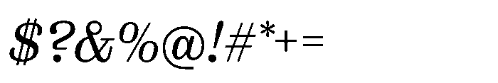 Reckham No3 Italic Font OTHER CHARS