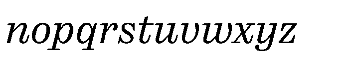 Reckham No3 Italic Font LOWERCASE