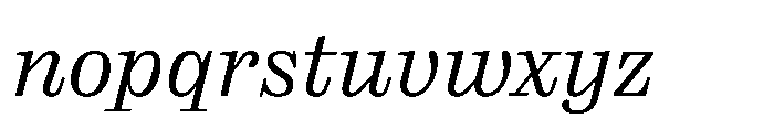 Reckham No3 Light Italic Font LOWERCASE