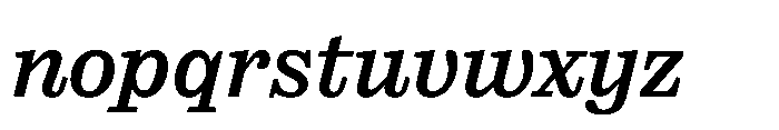Reckham No3 Medium Italic Font LOWERCASE