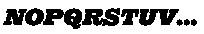 Reckham No4 Black Italic Font UPPERCASE