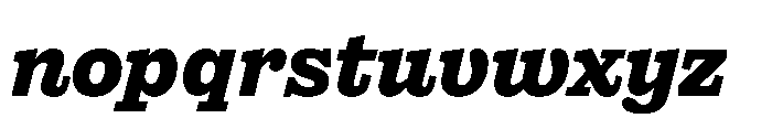 Reckham No4 Bold Italic Font LOWERCASE