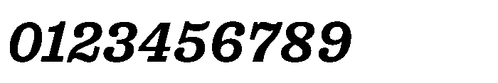 Reckham No4 Demi Italic Font OTHER CHARS