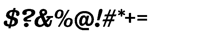 Reckham No4 Demi Italic Font OTHER CHARS