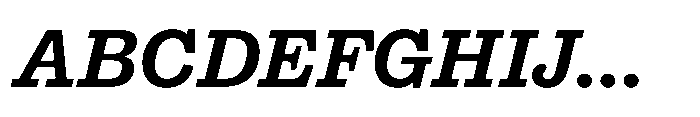 Reckham No4 Demi Italic Font UPPERCASE