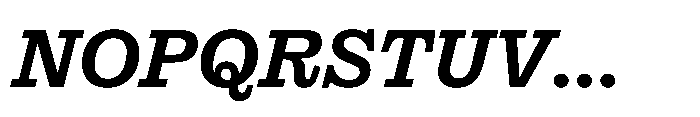 Reckham No4 Demi Italic Font UPPERCASE