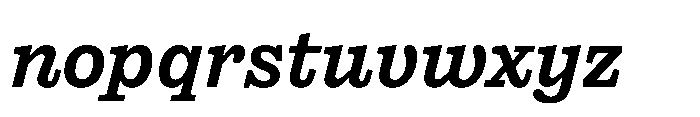 Reckham No4 Demi Italic Font LOWERCASE