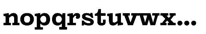 Reckham No4 Demi Font LOWERCASE