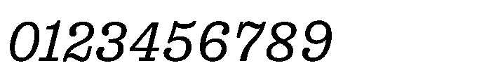 Reckham No4 Italic Font OTHER CHARS