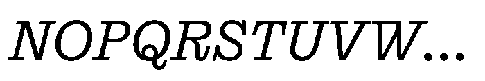 Reckham No4 Italic Font UPPERCASE