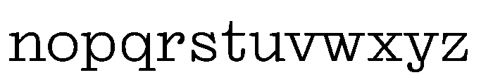 Reckham No4 Light Font LOWERCASE