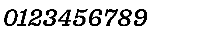 Reckham No4 Medium Italic Font OTHER CHARS