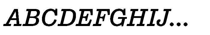 Reckham No4 Medium Italic Font UPPERCASE