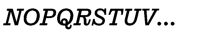 Reckham No4 Medium Italic Font UPPERCASE