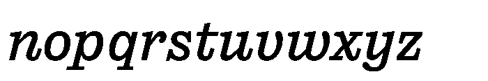 Reckham No4 Medium Italic Font LOWERCASE
