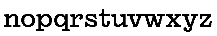 Reckham No4 Medium Font LOWERCASE