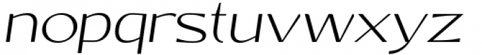 Reclamo Light Italic Font LOWERCASE