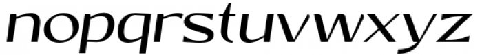 Reclamo Medium Italic Font LOWERCASE