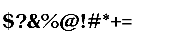 Reclett Bold Font OTHER CHARS