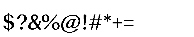 Reclett Medium Font OTHER CHARS