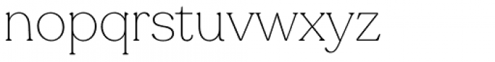 Recoleta Thin Font LOWERCASE
