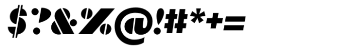 Record Store Stencil Black Italic Font OTHER CHARS