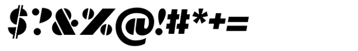 Record Store Stencil Black and Red Italic Font OTHER CHARS