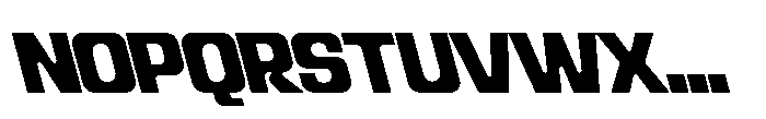 Recorder Basic Black Backslanted Font UPPERCASE