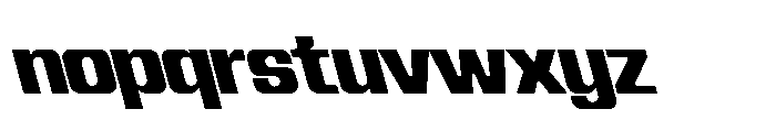 Recorder Basic Black Backslanted Font LOWERCASE