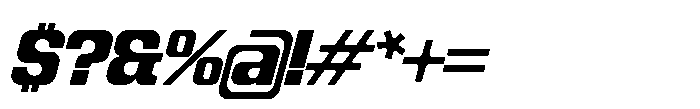 Recorder Basic Black Slanted Font OTHER CHARS