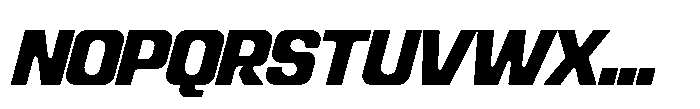 Recorder Basic Black Slanted Font UPPERCASE