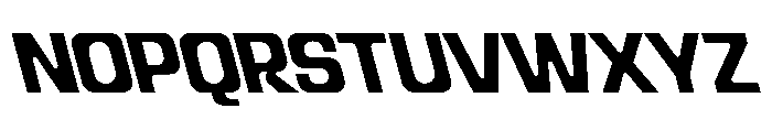 Recorder Basic Bold Backslanted Font UPPERCASE
