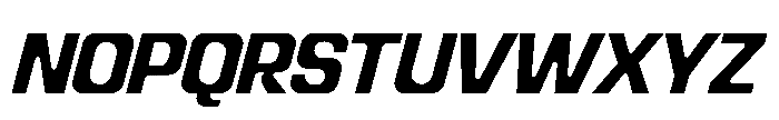 Recorder Basic Bold Slanted Font UPPERCASE
