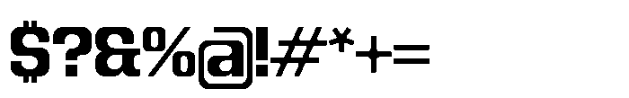 Recorder Basic Bold Font OTHER CHARS