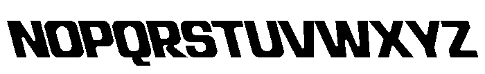 Recorder Basic Extrabold Backslanted Font UPPERCASE