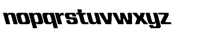 Recorder Basic Extrabold Backslanted Font LOWERCASE