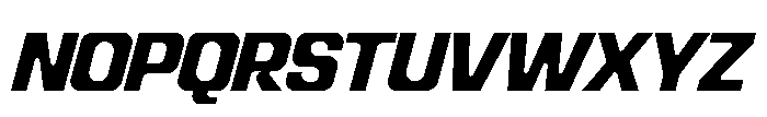 Recorder Basic Extrabold Slanted Font UPPERCASE