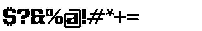 Recorder Basic Extrabold Font OTHER CHARS