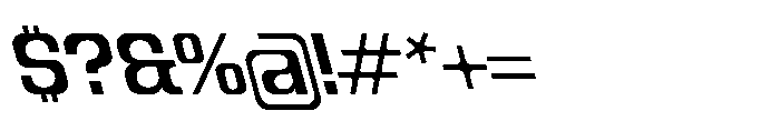 Recorder Basic Medium Backslanted Font OTHER CHARS