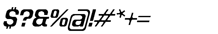 Recorder Basic Medium Slanted Font OTHER CHARS