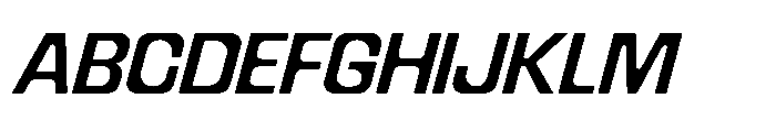Recorder Basic Medium Slanted Font UPPERCASE