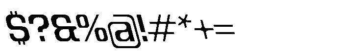 Recorder Basic Regular Backslanted Font OTHER CHARS